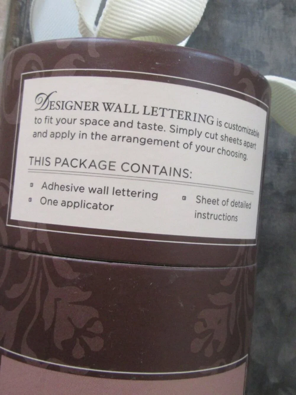 DCWV Vinyl Designer Wall Lettering NIP 